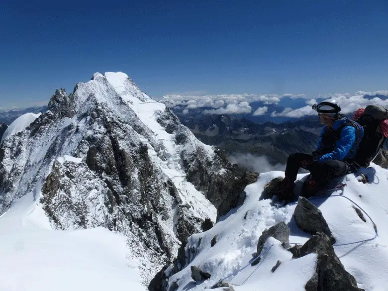 Vue sur les Grandes Jorasses