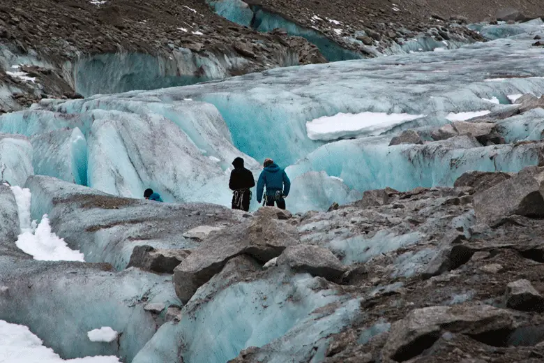 Les guides dans l'école de glace 