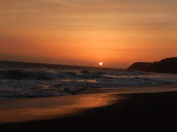 Coucher de soleil au Golden Gate National Park 