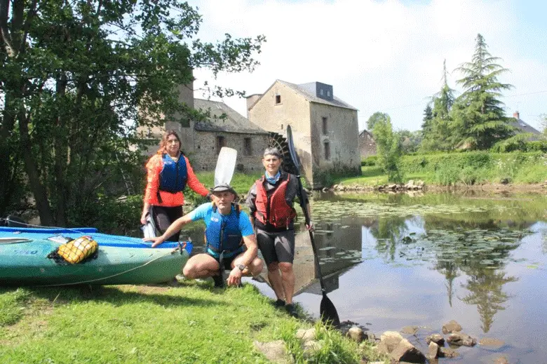 Le moulin de MOUAIS durant nos 3 jours de randonnée kayak sur la chère