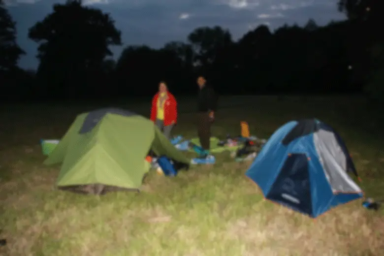 Bivouac durant nos 3 jours de randonnée kayak sur la chère