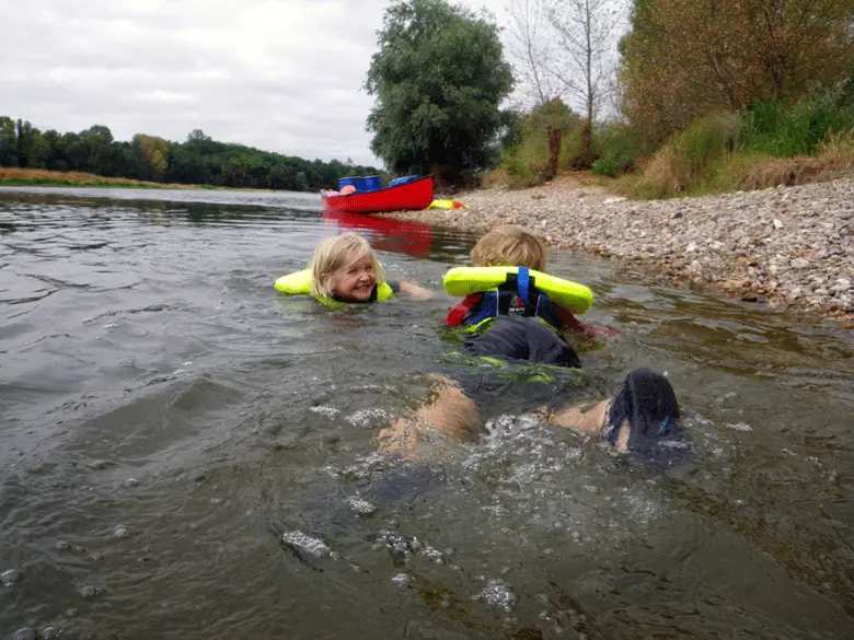 La pause baignade