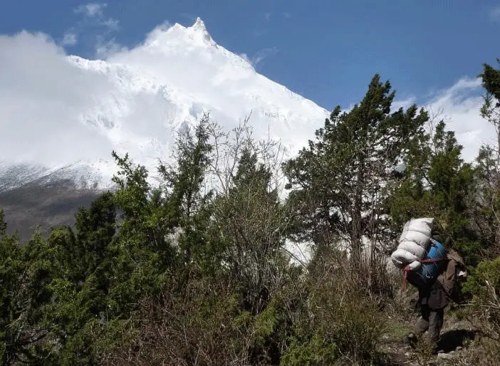 11 : Le Manaslu, face nord