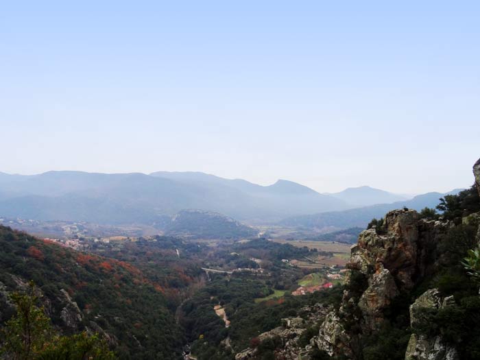 Vue depuis le sommet de la Tête de Braque pendant notre WE escalade dans le caroux