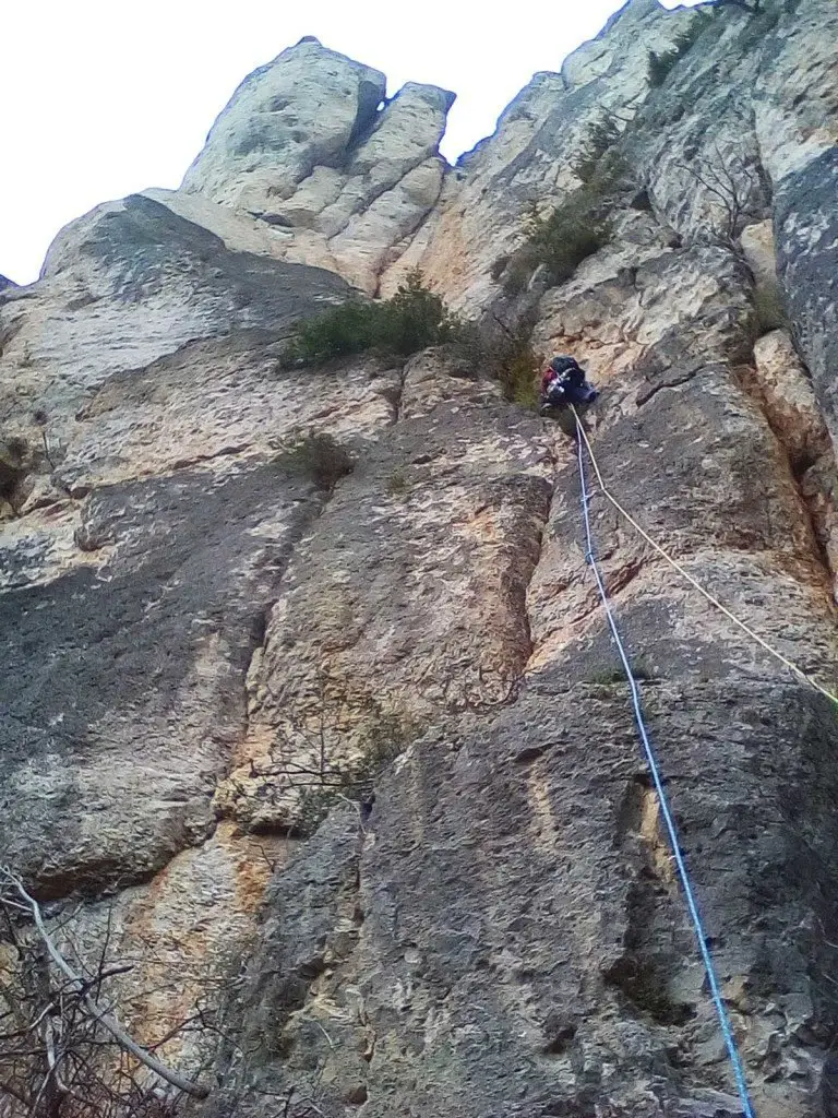 Escalade dans les gorges de la Jonte