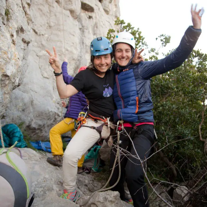 Camille & Nadiuska, journée escalade entre filles 