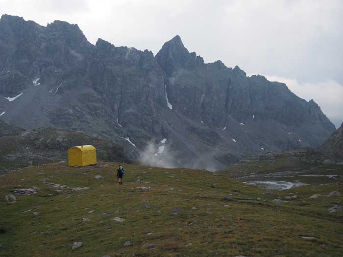 Arrivée au bivouac Ivrea en Italie