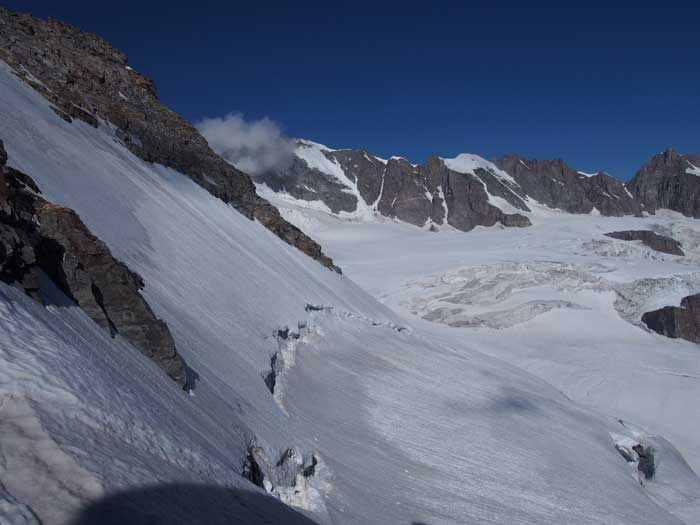 Le Grand Paradis (nuage) et son glacier Sud-est