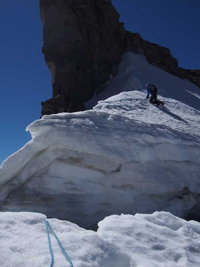 Passage de la rimaye (par la gauche)