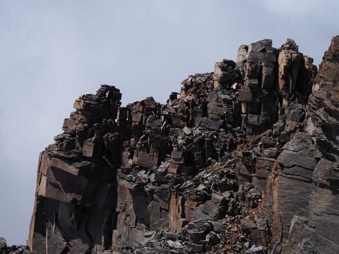 Rocher caractéristique du Grand Paradis