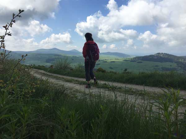 Sur le sentier de randonnée du Mont d