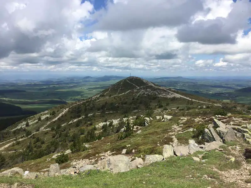 Vue du sommet du Mont Mezenc coté ardèche