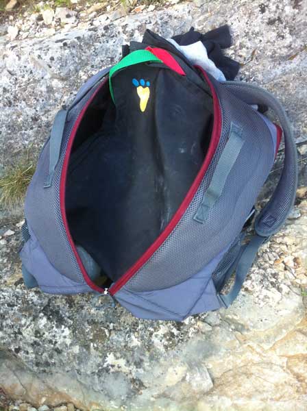 Intérieur du Sac à dos Combi Cliff II de Béal sac-a-dos-intérieur