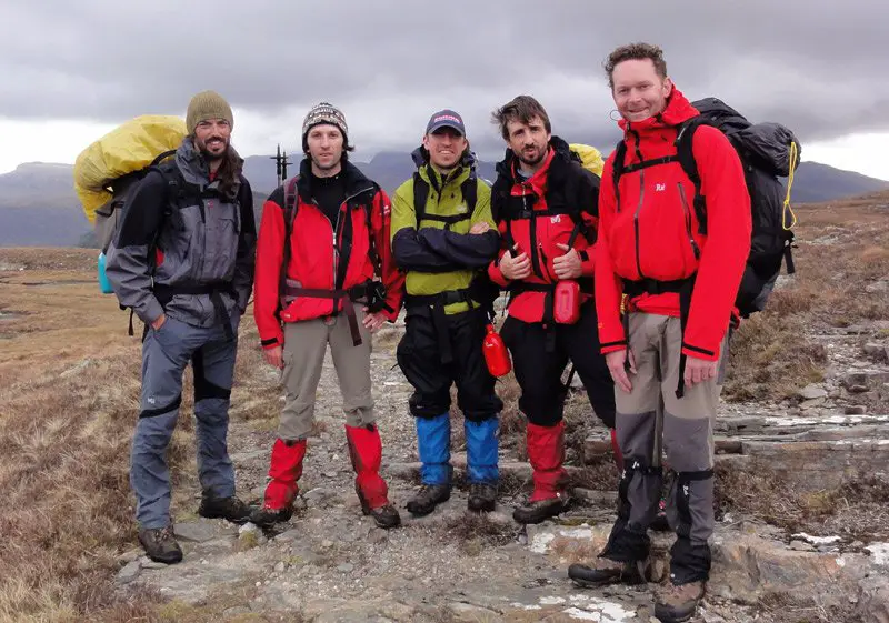 L'equipe au complet des 7 jours de randonnée dans les Highland en Ecosse