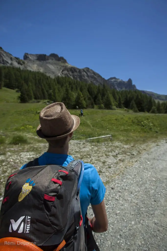 Vue sur le chemin Roy,merci Millet et le Yéti pour le sac Elium 30 !