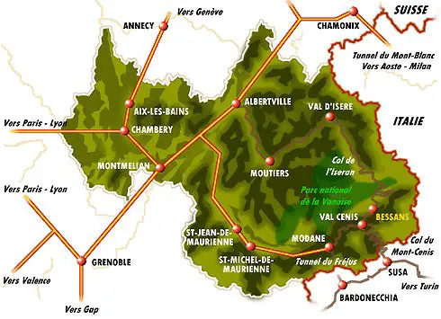 Carte de bessans