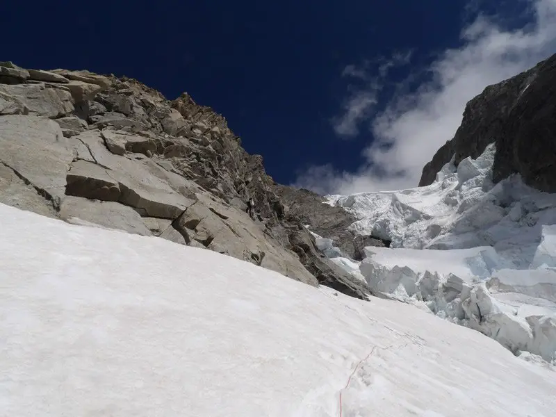 la descente versant italien