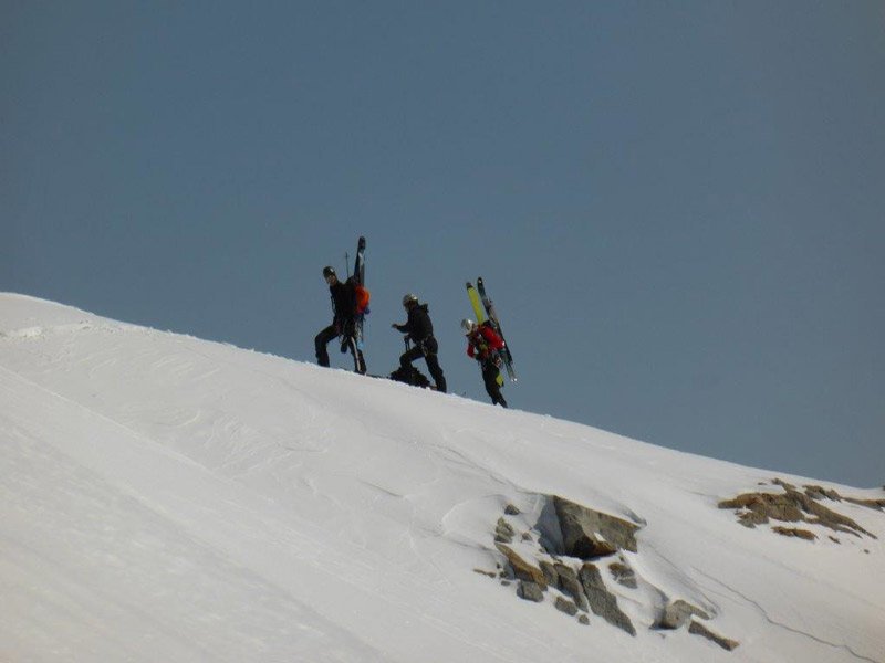 Branche droite du couloir en y Col d