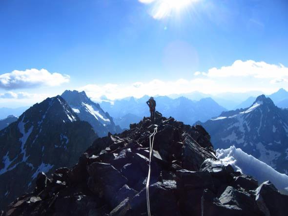 Près du sommet au glacier noire