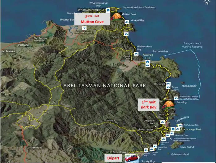 Notre parcours du Trekking en Nouvelle Zélande