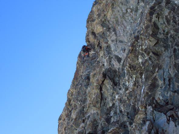 Ca grimpe au Glacier Noire