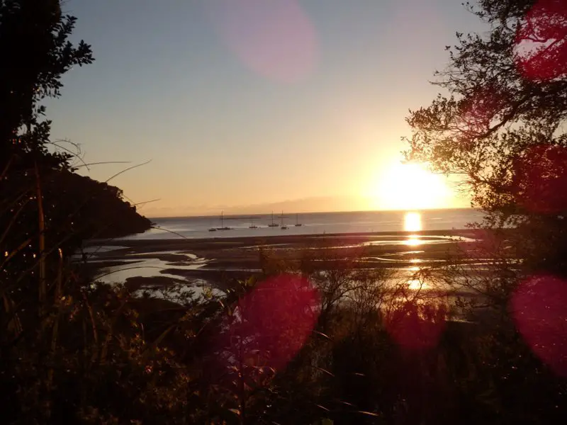 lever du soleil lors de notre Trekking en Nouvelle Zélande