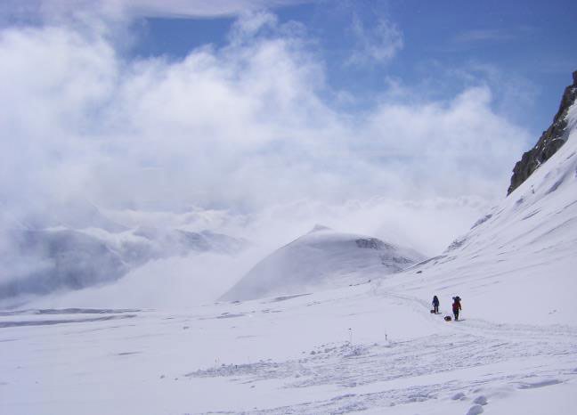 Arrivée au camp 4 du Denali