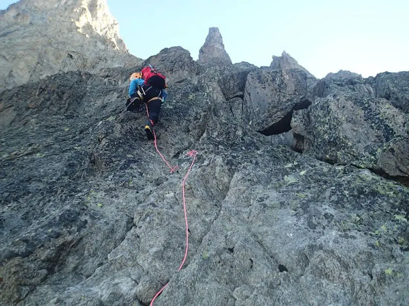 Glacier de Peuterey dans les Alpes