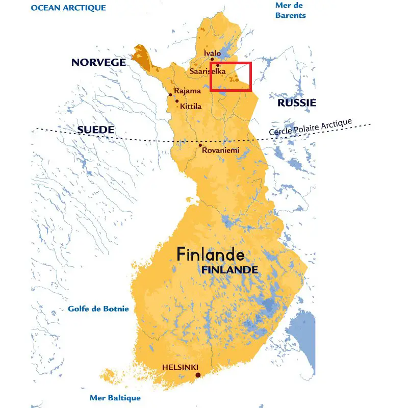 Carte Finlande