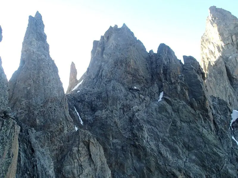 Glacier de Peuterey dans les Alpes