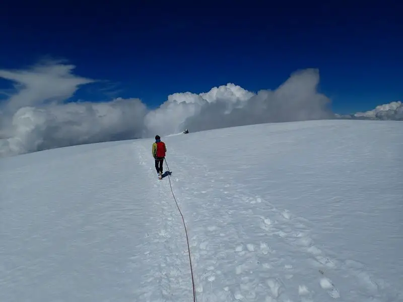 Descente du sommet de Courmayeur
