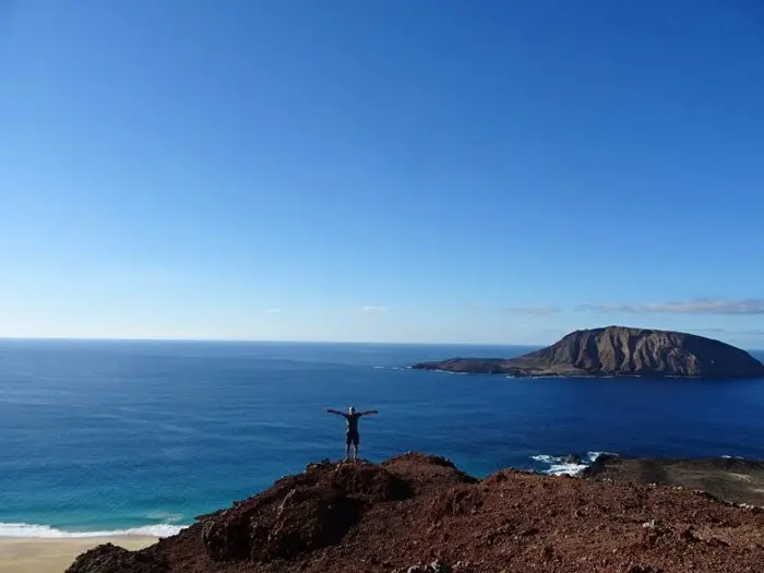 Liberté a lanzarote durant le voyage en vélo