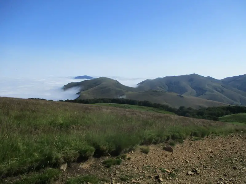 Mer de nuages à proximité de la forêt d’Iraty