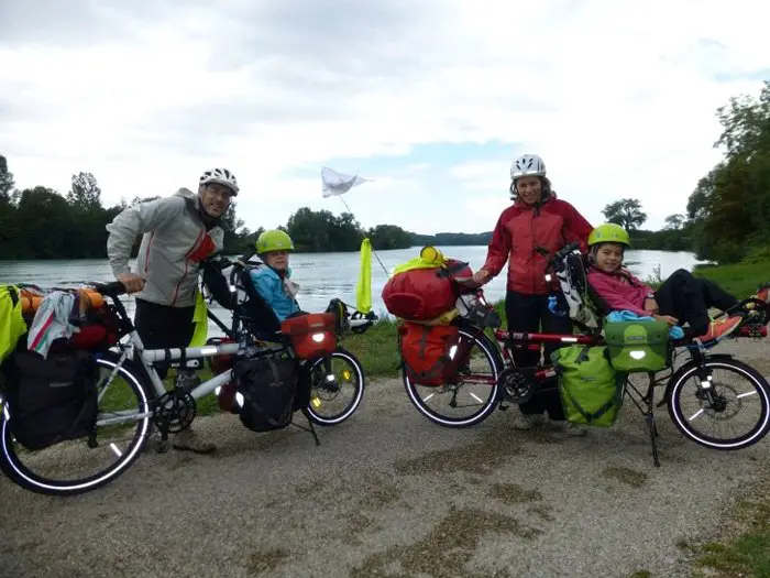Notre équipage pour le voyage en vélo dans le sud de l'Europe Notre équipage – ici sur la Viarhôna