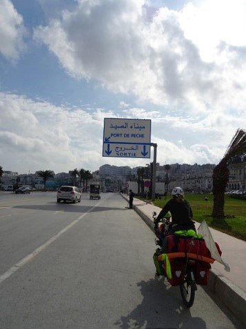 Puerto de Tarifa durant le voyage en vélo tandem