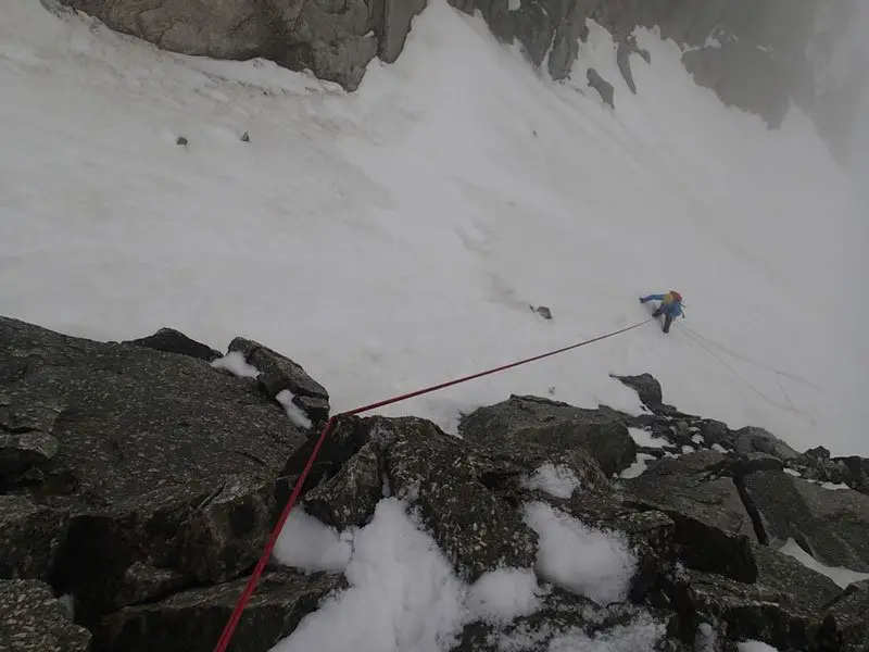 Rappel du col d'Eccles