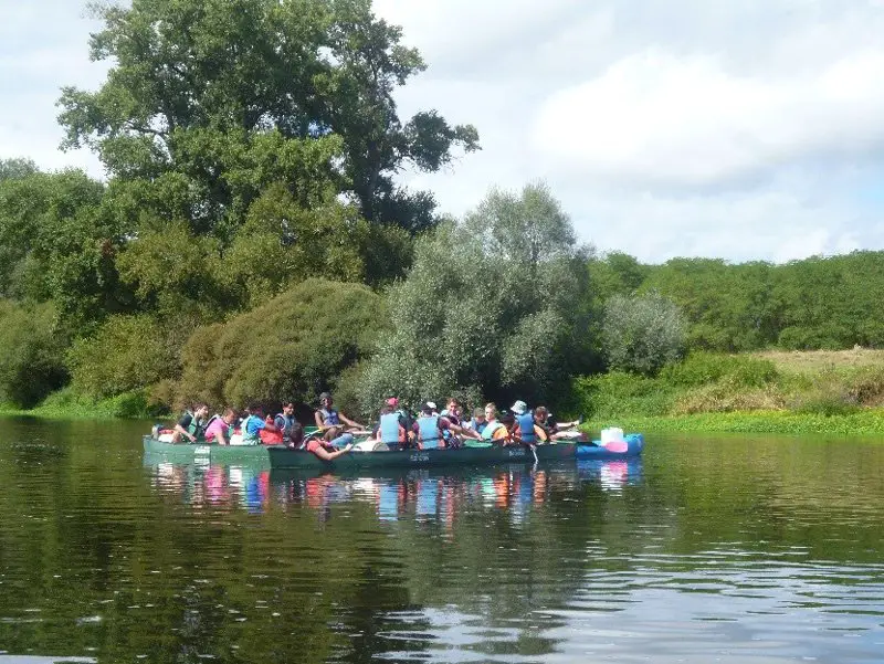 Regroupement sur la Loire ! C’est bon, tout le monde est là !