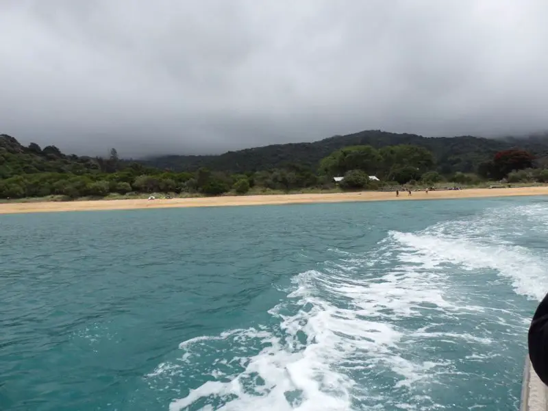 Retour en bateau après notre Trekking en Nouvelle Zélande