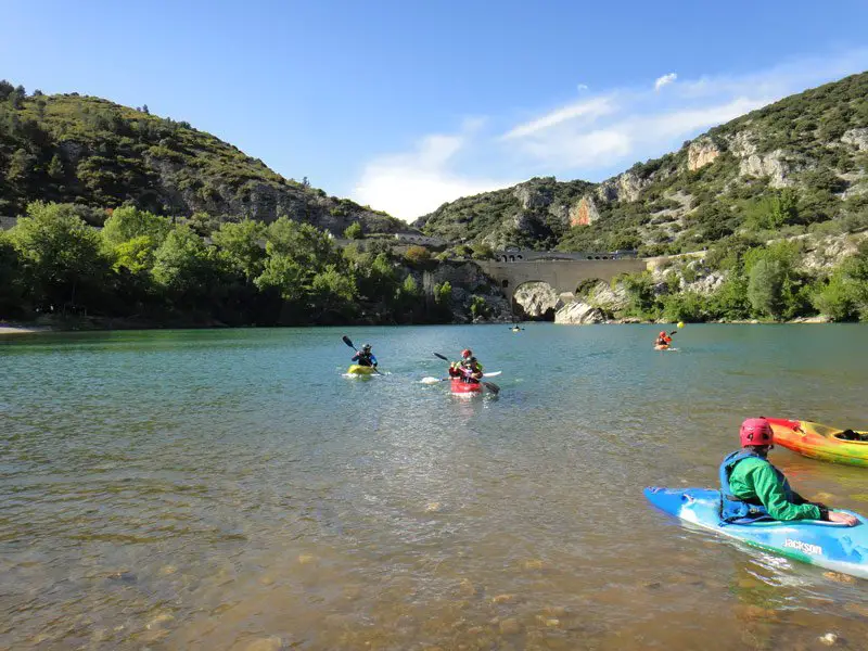 Sortie Gorges plage pont Diable