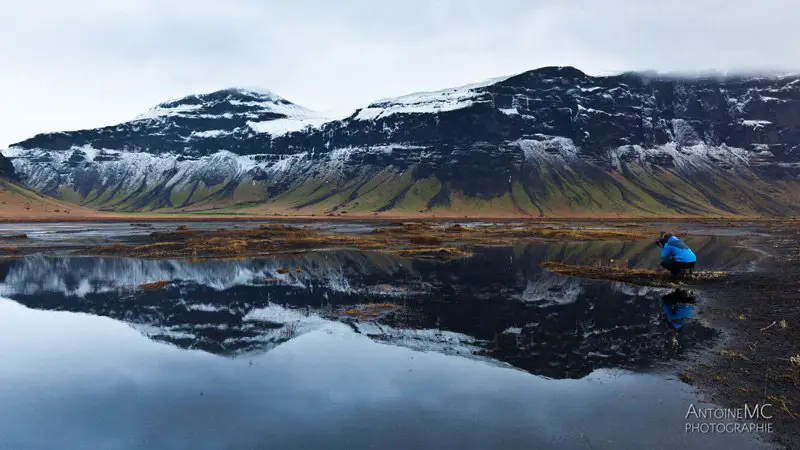 Trajet de la randonnée à Vik