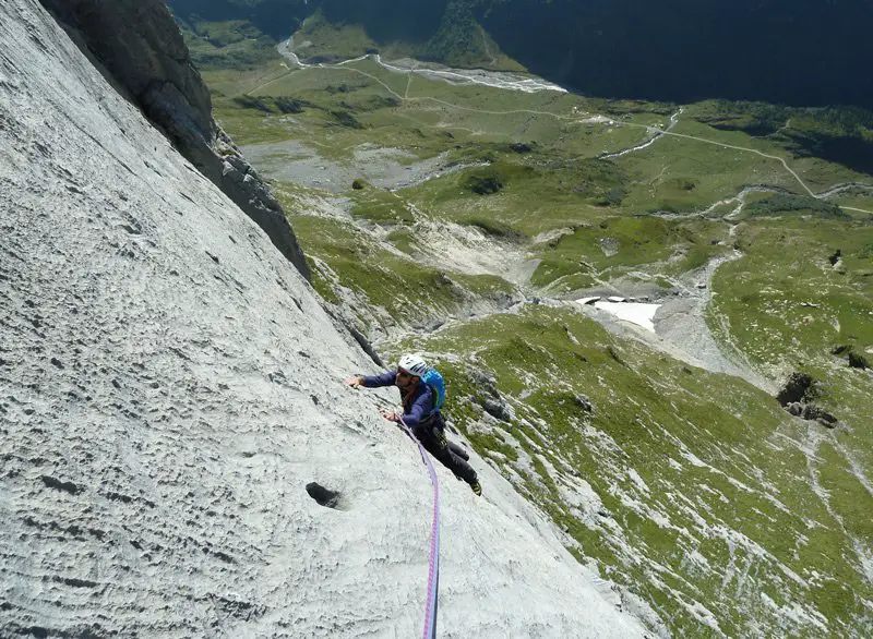 Trouver la bonne chorégraphie sur la falaise