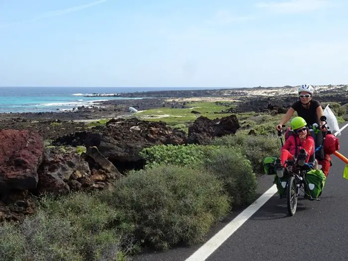 voyage en vélo tandem Lanzarote