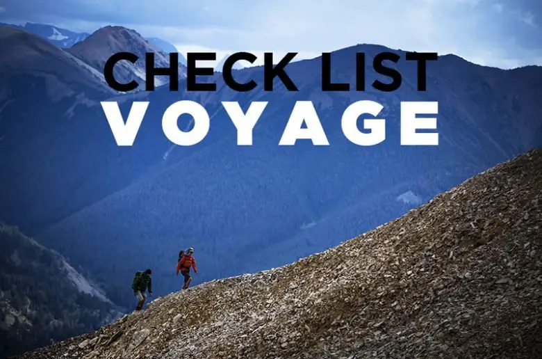 Check list voyage