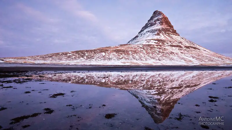 kirkjufell au matin en Islande