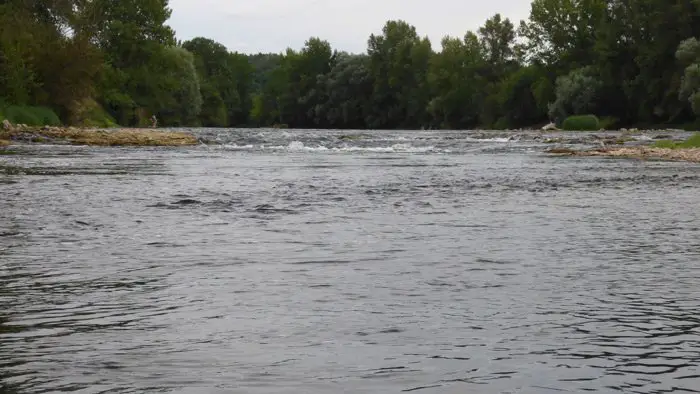 Le Cher se jetant dans la Loire