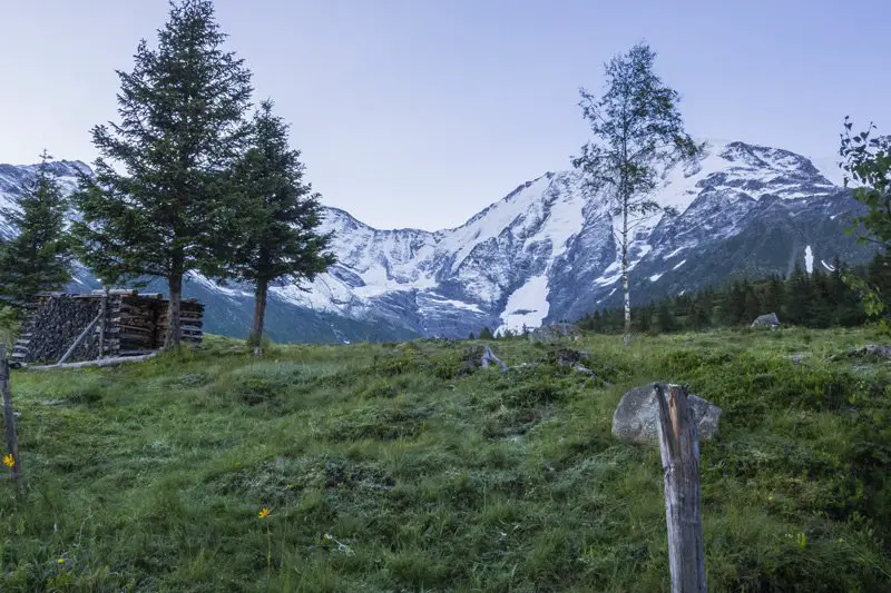 Glacier du Miage dans les contamines durant un trail running