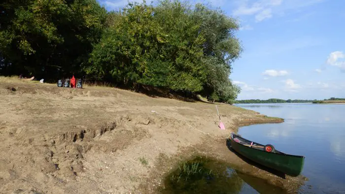 Notre bivouac durant le descente de la Loire