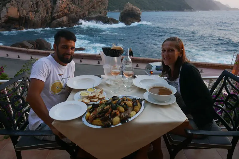 où manger la Mer Porto en Corse