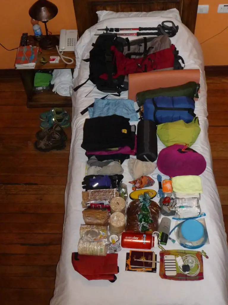 Contenu du sac à dos pour le voyage en Bolivie Contenu du sac à dos pour le voyage en Bolivie