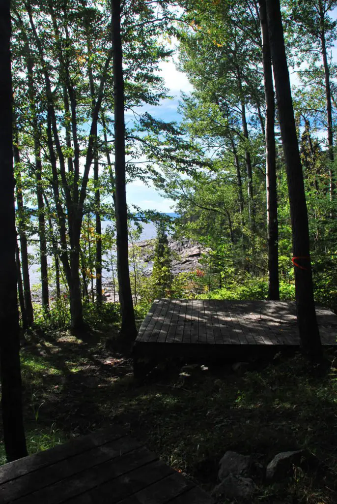 emplacements aménagés à l